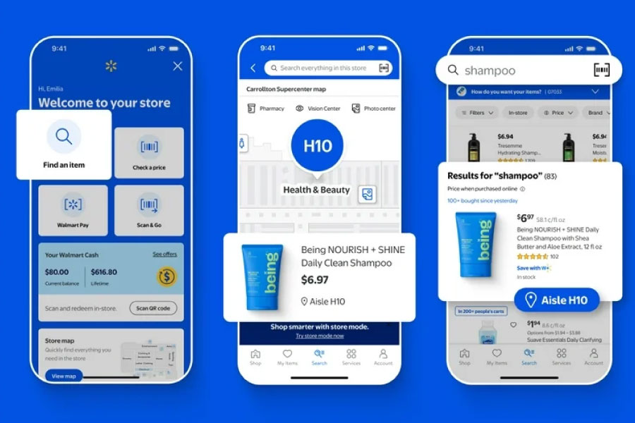 اپلیکیشن فروشگاهی والمارت