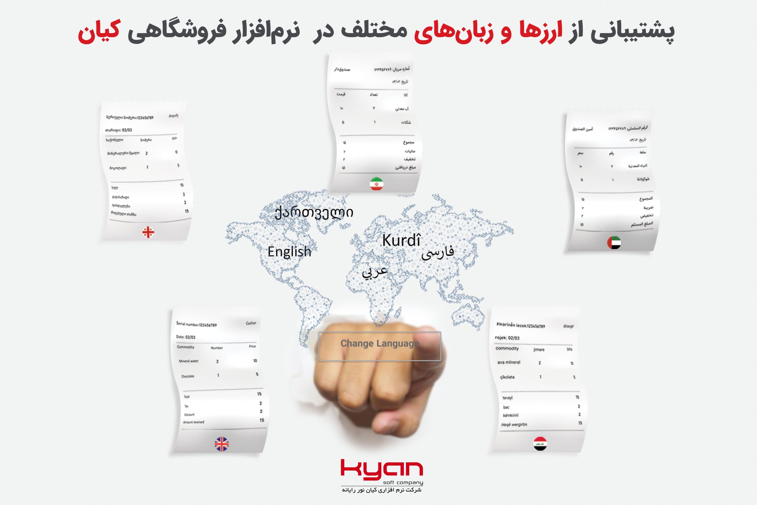 صندوق فروشگاهی چند زبانه